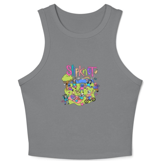 Discover SL.I.P.KN.OT Crop Tank Top - All Hope Is Gone Crop Tank Top - The End So Far Merch -  The Gray Chapter Crop Tank Top