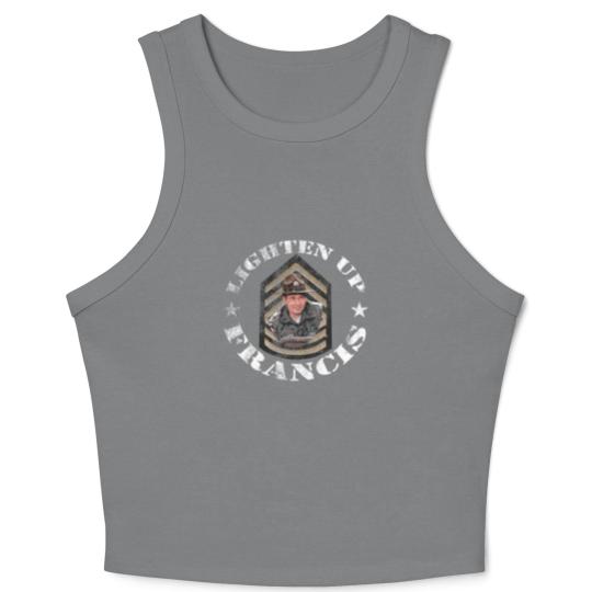 Discover Lighten Up Francis, distressed - bil mur - Crop Tank Top