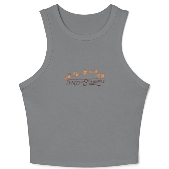 Discover Dances with Squirrels Comedy Unisex Beige Squirrel Crop Tank Top