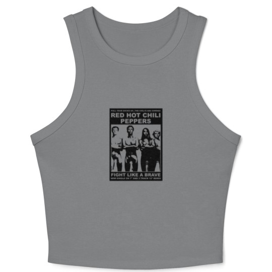 Discover Red Hot Chili 90s Vintage Style Unisex Crop Tank Top, RHCP Crop Tank Top