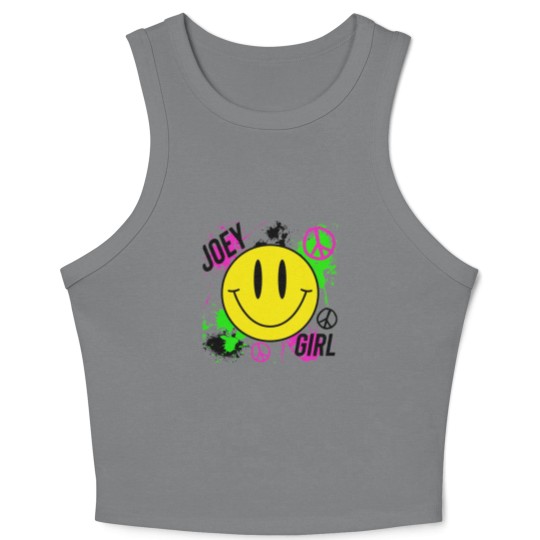 Discover Joey Girl NKOT Block Crop Tank Top, Joey McIntyre, New Kids on Block, Retro, 80s, 90s Short-Sleeve Crop Tank Top