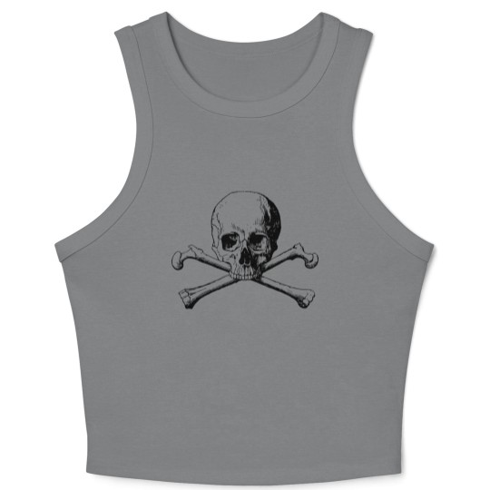 Discover Skull and cross bones Crop Tank Top