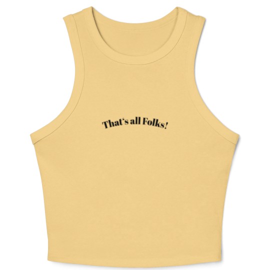 Discover That's All Folks Crop Tank Top