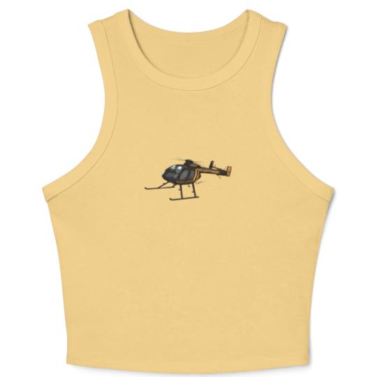 Discover Md 500 Notar Helicopter N520Ky Crop Tank Top
