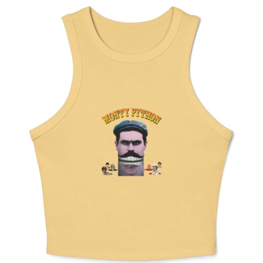 Discover Vintage Crop Tank Top Monty Python's Flying Circus V1 NATURAL