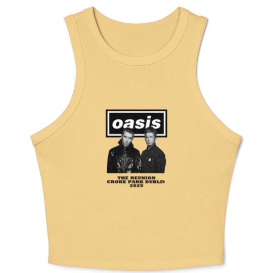 Discover Oasis Croke Park Dublin 2025 The Reunion graphic Crop Tank Top