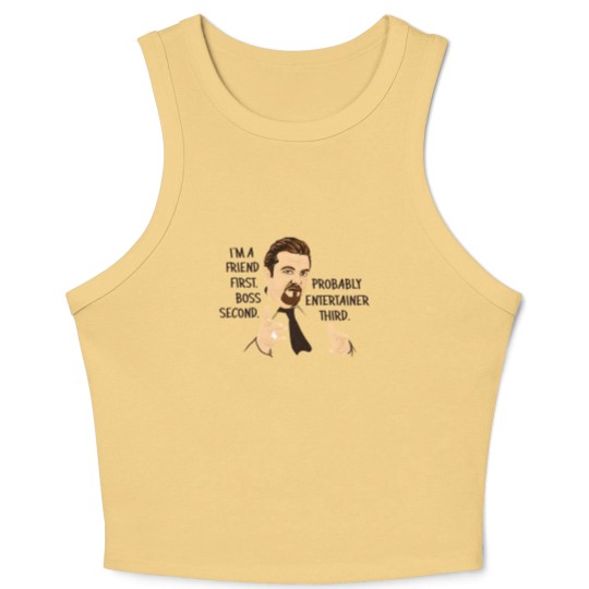 Discover David Brent - The Office Art Quote Crop Tank Top