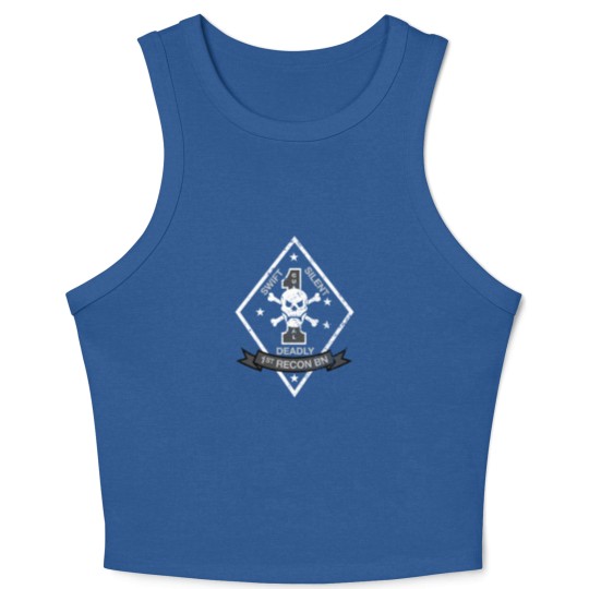 Discover 1st Recon Battalion Crop Tank Top