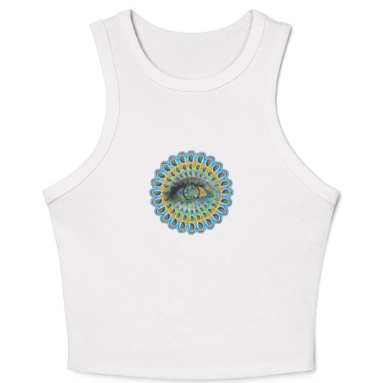Discover VisionFlow-Orange Oversized Crop Tank Top