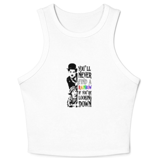 Discover charlie chaplin the cure Crop Tank Top