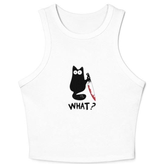 Discover Cat What Crop Tank Top