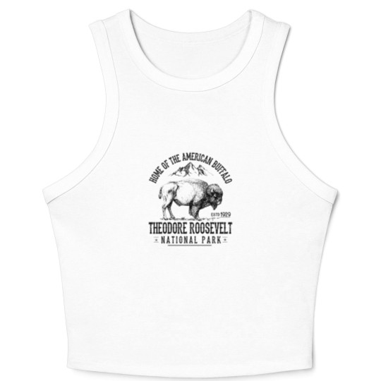 Discover Theodore Roosevelt National Park Souvenirs Hiking Adventure - Theodore Roosevelt - Crop Tank Top