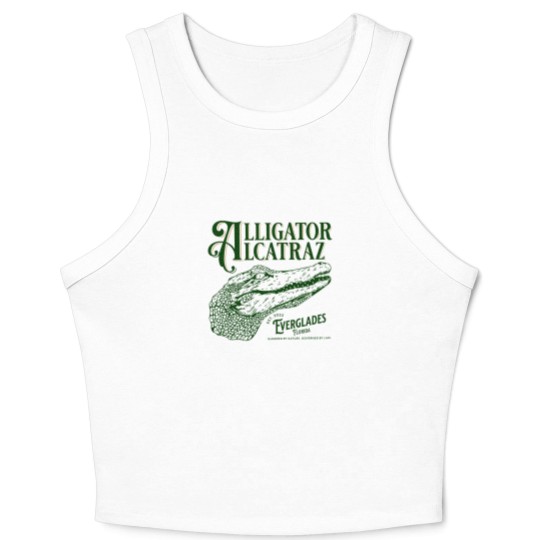 Discover Alligator Alcatraz Crop Tank Top, Everglades Florida Parody,  Swamp Humor Crop Tank Top, Dark Humor Crop Tank Top
