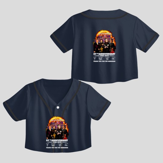 Discover Black Sabbath Band back to the beginning 2025 Crop Top Baseball Jerseys