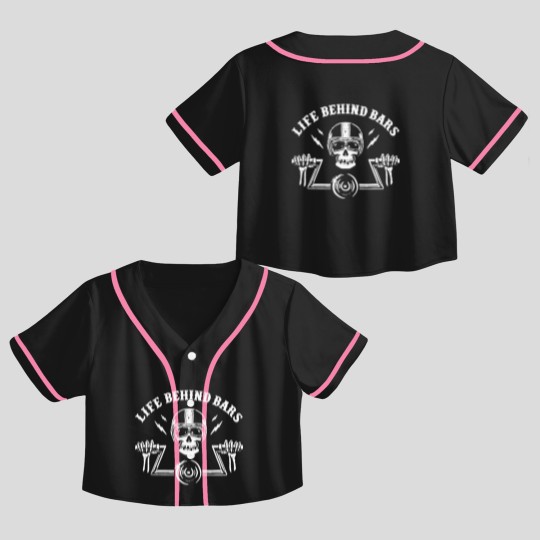 Discover Motorcycle Life Behind Bars Cool Motorcycle Crop Top Baseball Jerseys