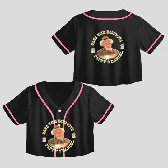 Discover Pass the Biscuits - Pappy O'Daniel - Pappy Odaniel - O Brother Where Art Thou - Crop Top Baseball Jerseys