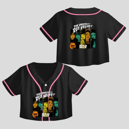 Discover RED VELVET Kpop Crop Top Baseball Jerseys, Red Velvet Homage Crop Top Baseball Jerseys,