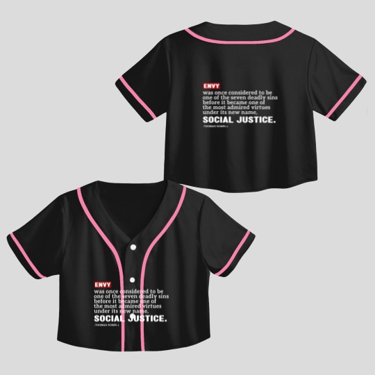 Discover Thomas Sowell Crop Top Baseball Jerseys