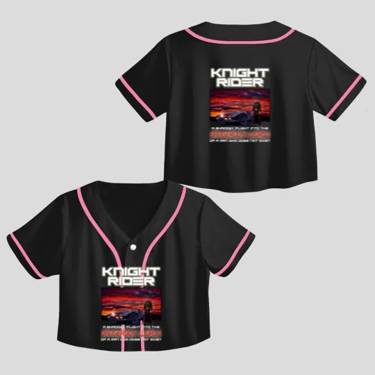 Discover Knight Rider Crop Top Baseball Jerseys