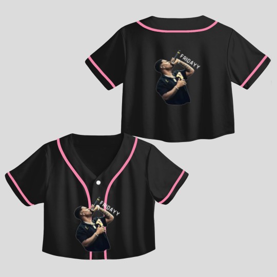 Discover Fridayy Tour Unisex Crop Top Baseball Jerseys
