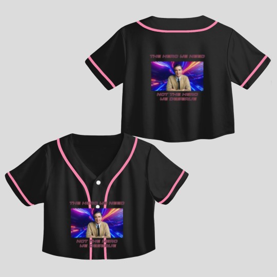 Discover Mr. Rogers Short-Sleeve Unisex Crop Top Baseball Jerseys