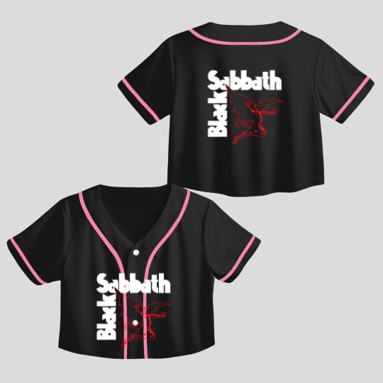 Discover Black Sabbath Creature Unisex Crop Top Baseball Jerseys