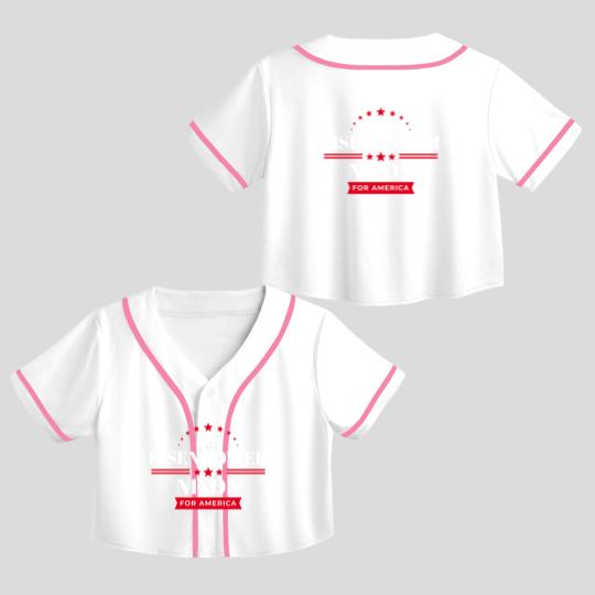 Discover Eisenhower Nixon Crop Top Baseball Jerseys Crop Top Baseball Jerseys Ike 1952 Campai Crop Top Baseball Jerseys