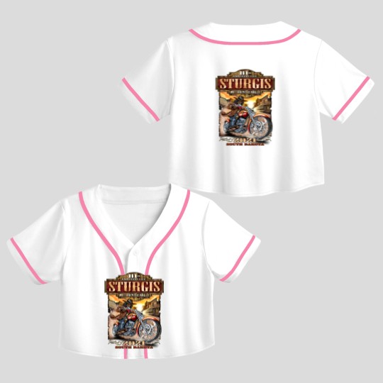 Discover 2021 Sturgis Motorcycle Rally 81st Anniversary Wild Bill Crop Top Baseball Jerseys
