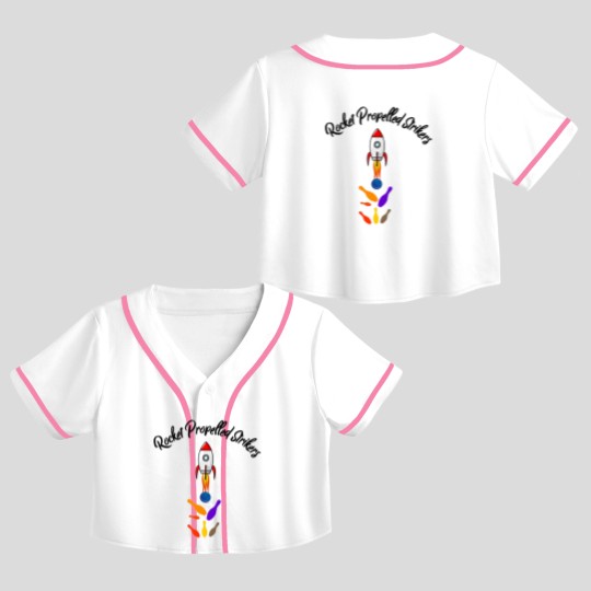Discover Rocketed propelled strikers Bowling Crop Top Baseball Jerseys Crop Top Baseball Jerseys