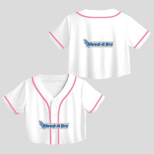 Discover Shred It Bro - Bro - Crop Top Baseball Jerseys