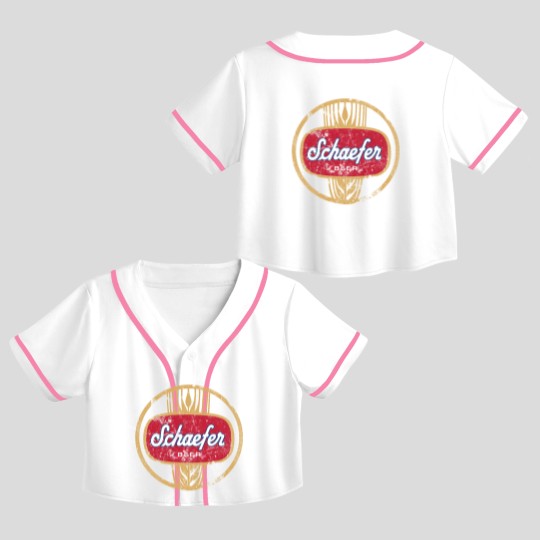 Discover Schaefer Beer - Schaefer Beer - Crop Top Baseball Jerseys