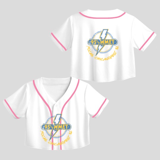 Discover Chicagofest WMET - Chicago - Crop Top Baseball Jerseys