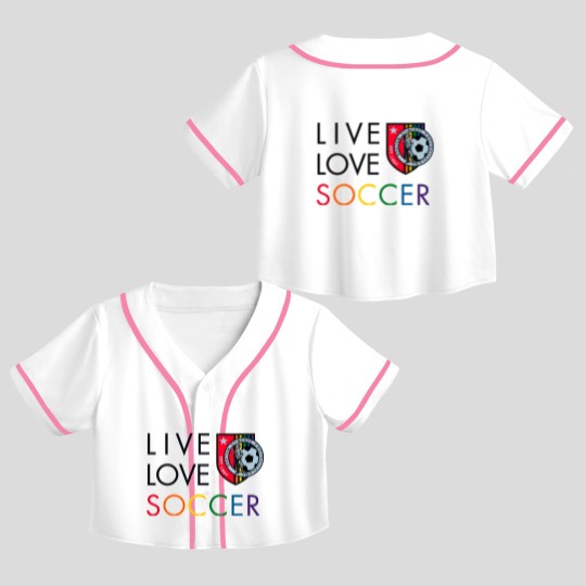 Discover Live Love Soccer - Live Love Soccer - Crop Top Baseball Jerseys