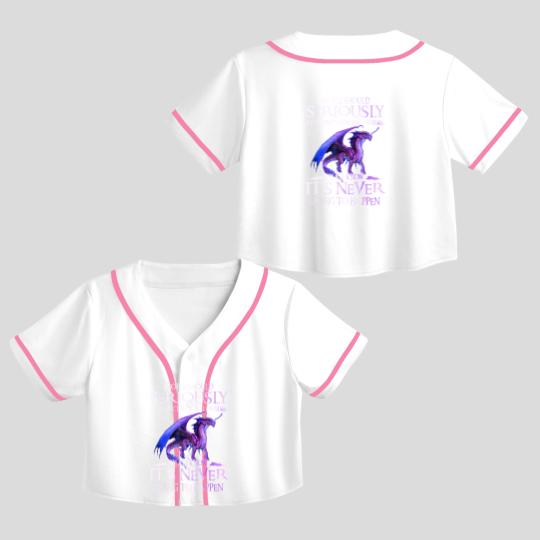 Discover Dragon Seriously Dragon Crop Top Baseball Jerseys For Men Womens Crop Top Baseball Jerseys