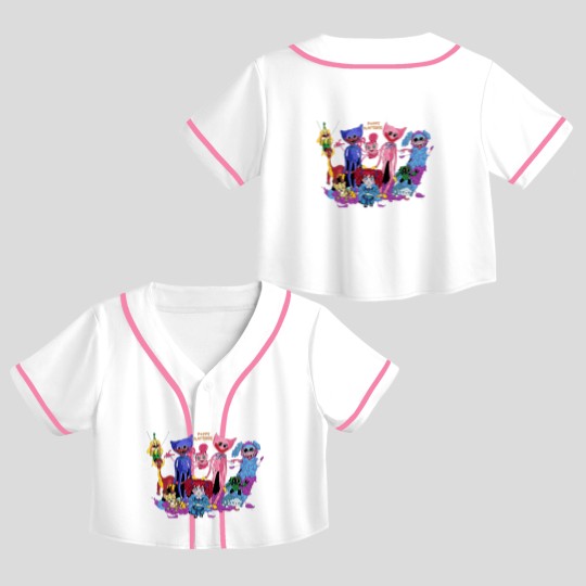 Discover poppy playtime characters chapter 2 Active Crop Top Baseball Jerseys