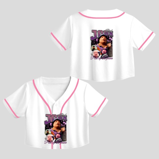 Discover John Pork Crop Top Baseball Jerseys, Funny Crop Top Baseball Jerseys, Classic 90s Graphic Crop Top Baseball Jerseys