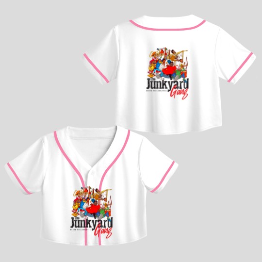 Discover The Junkyard Gang - Fat Albert - Crop Top Baseball Jerseys