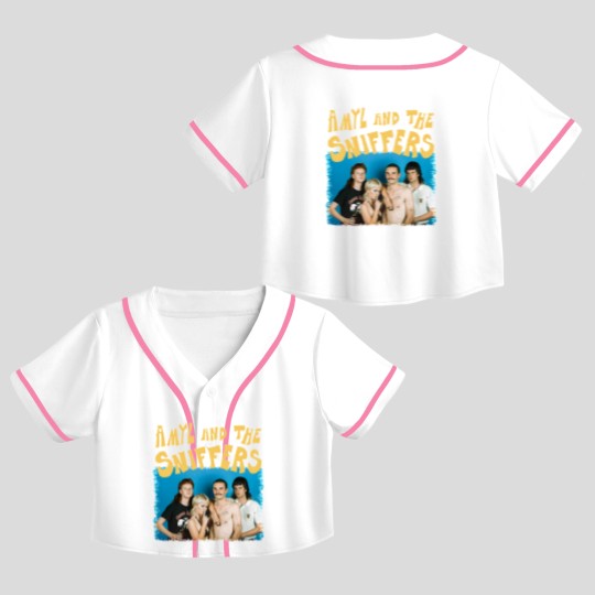 Discover Amyl And The Sniffers Band Crop Top Baseball Jerseys