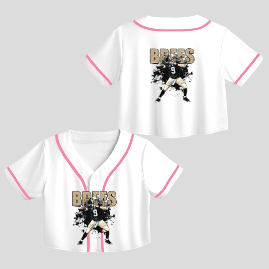 Discover Saints Crop Top Baseball Jerseys- drew brees football Crop Top Baseball Jerseys