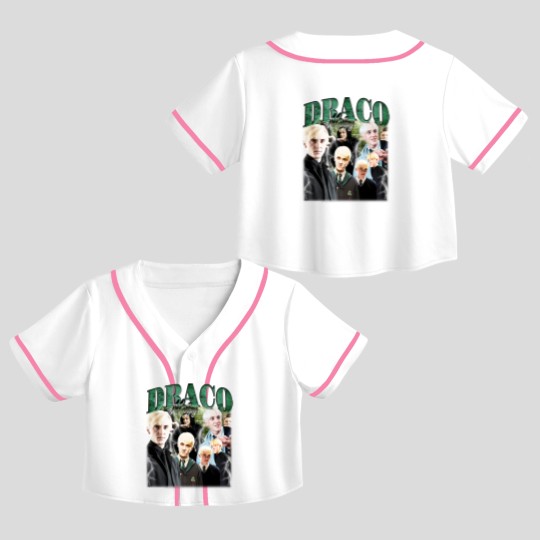 Discover Tom Felton 90s Vintage Crop Top Baseball Jerseys, Draco Malfoy Crop Top Baseball Jerseys, Draco Malfoy Merch, Harry Potter