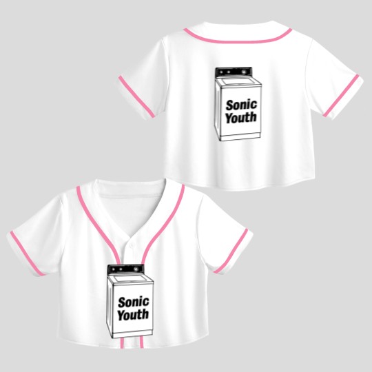 Discover Vintage Sonnic Youth Washing Machine Experimental Crop Top Baseball Jerseys