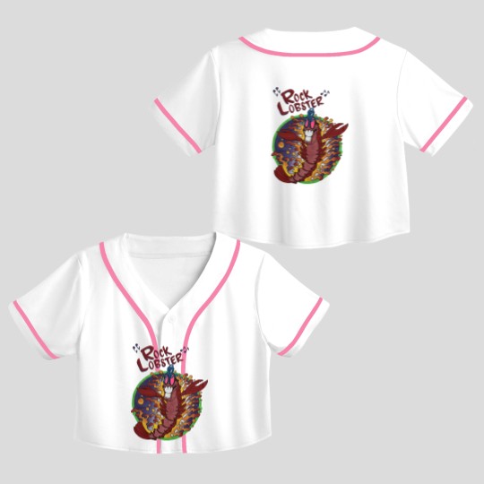 Discover Vintage B-52’s Rock Lobster 90s Band Crop Top Baseball Jerseys