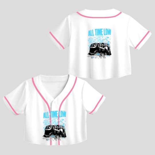 Discover All time low Unisex Crop Top Baseball Jerseys All Time Low, Pop Punk