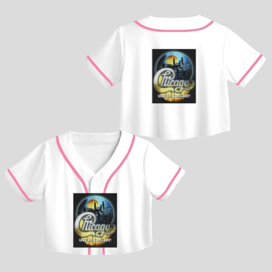 Discover Chicago band live in concert Crop Top Baseball Jerseys