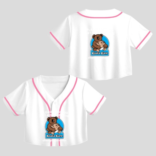 Discover Koala Kare please don_t do ketaminee off the changing station Crop Top Baseball Jerseys