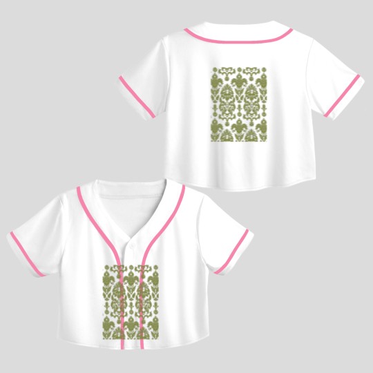 Discover The Sound of Music The Von Trapp Curtain Pattern Design  | Essential Crop Top Baseball Jerseys