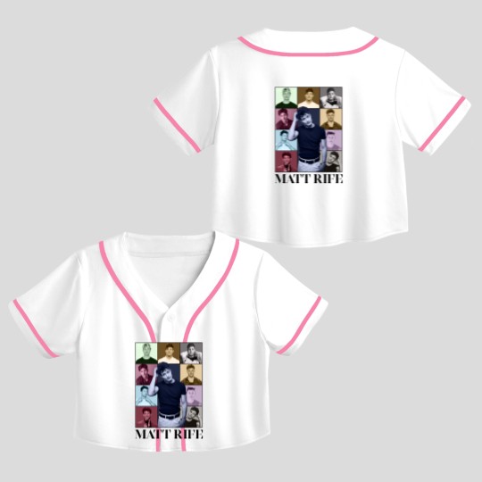 Discover Matt Rife The Eras Style Crop Top Baseball Jerseys