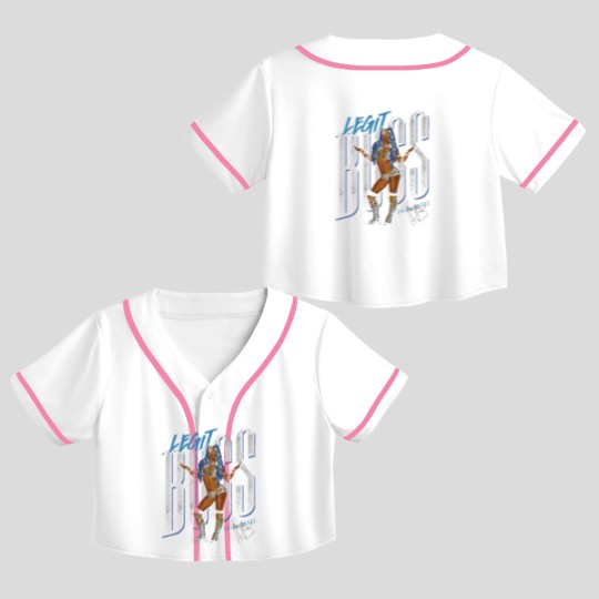 Discover Sasha Banks Legit Boss - Sasha Banks - Crop Top Baseball Jerseys