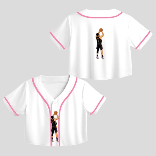 Discover Devin Booker Hit 3 Points Crop Top Baseball Jerseys
