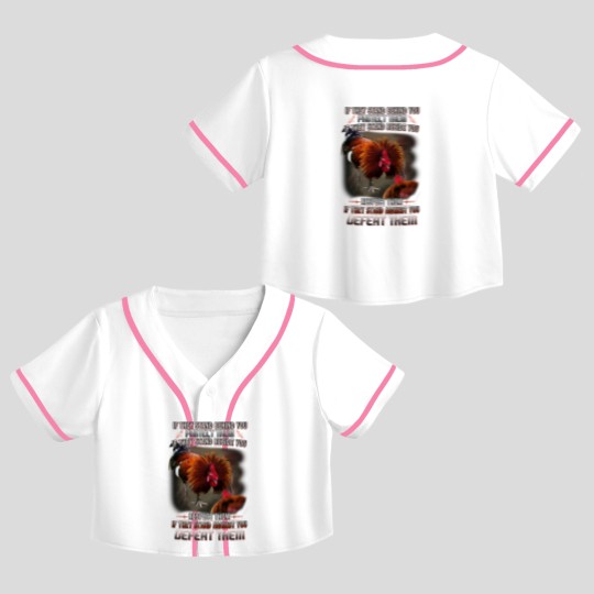Discover Chicken Crop Top Baseball Jerseys/ Chicken Clothing/ rooster Crop Top Baseball Jerseys